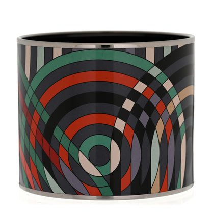 Hermes Enamel Printed Mega Wide Spirographie Bracelet 65 1 of 6