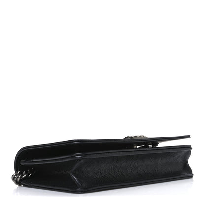 Chanel Caviar Quilted Boy Wallet On Chain WOC Black 4 of 11