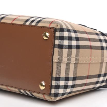 Burberry Calfskin Vintage Check Triple Stud Mini Belt Bag Archive Beige 10 of 10