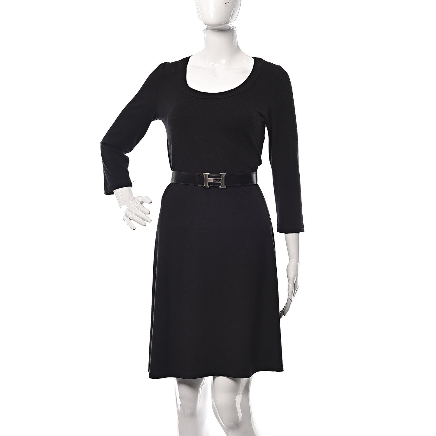 Box Taurillon Clemence 32mm H Belt 85 Black Gold