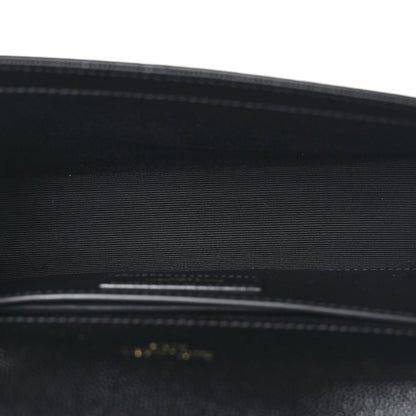 Saint Laurent Grain De Poudre Small Monogram Kate Satchel Black 5 of 10