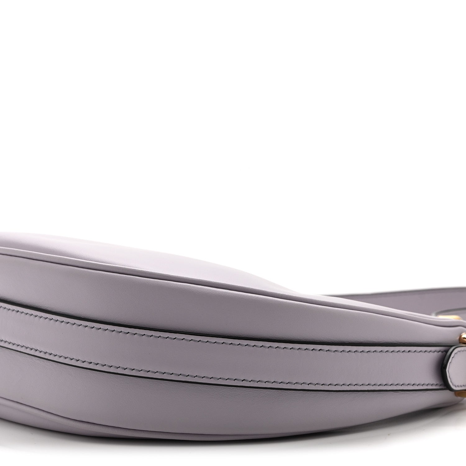 Prada Soft Calfskin Arque Shoulder Bag Glicine 10 of 10
