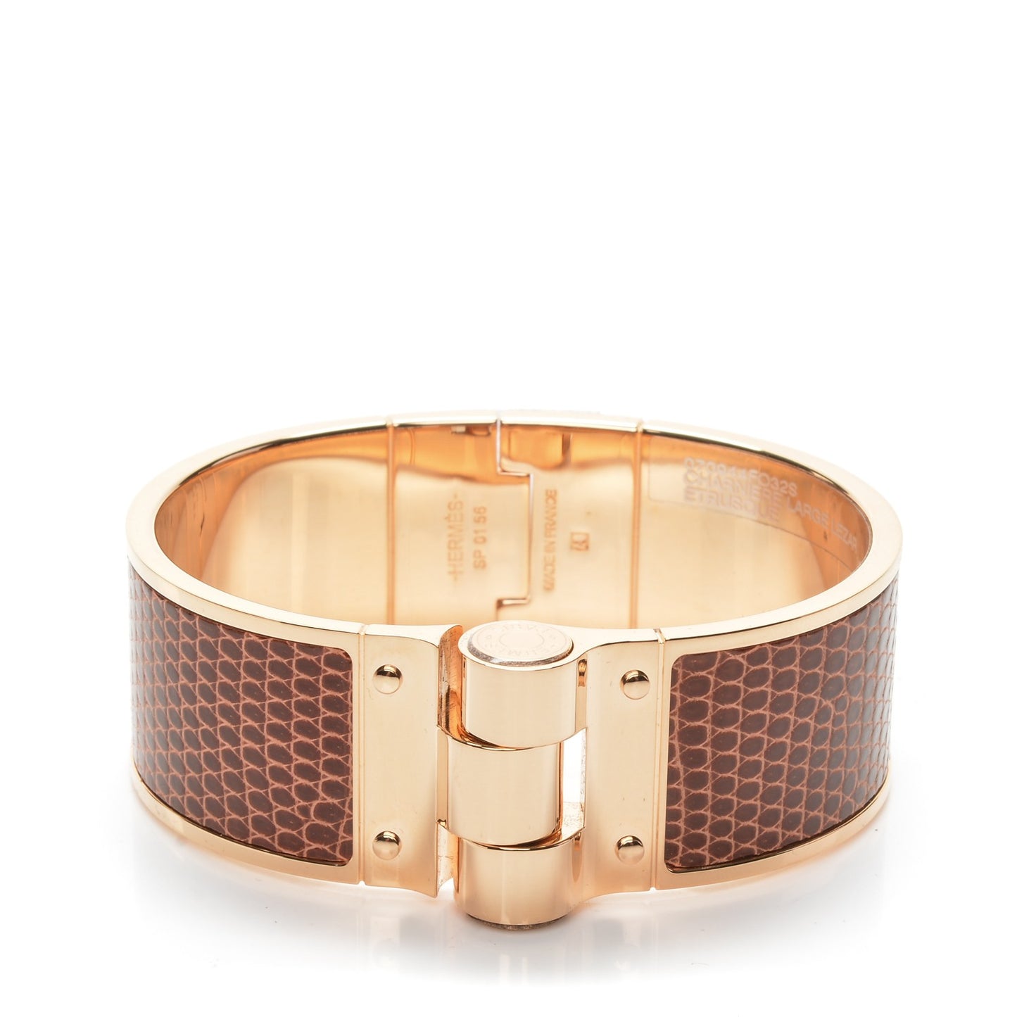Lizard Charniere Uni Wide Hinged Bracelet S Etrusque