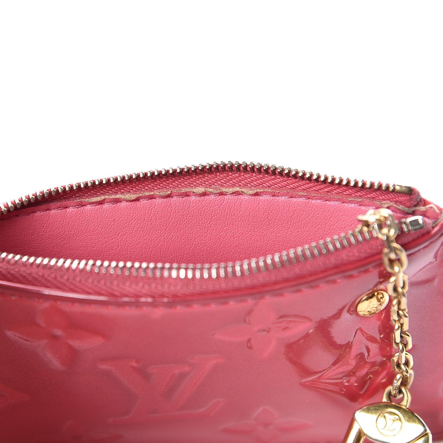Louis Vuitton Vernis Key Pouch Framboise 7 of 7