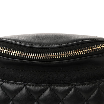 Chanel Lambskin Quilted Waist Bag Fanny Pack Black 8 of 11