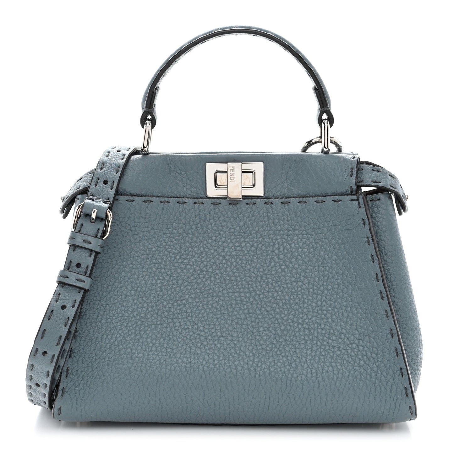 Cuoio Romano Selleria Bi-Color Mini Peekaboo Iconic Satchel Nube Bordeaux