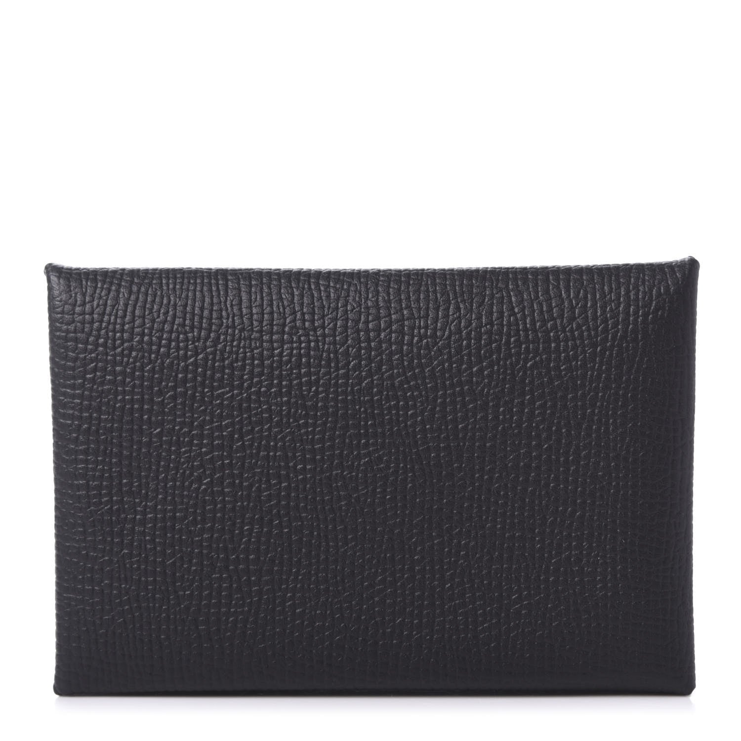 Hermes Epsom Calvi Card Case Black 1 of 8