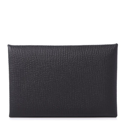 Hermes Epsom Calvi Card Case Black 1 of 8