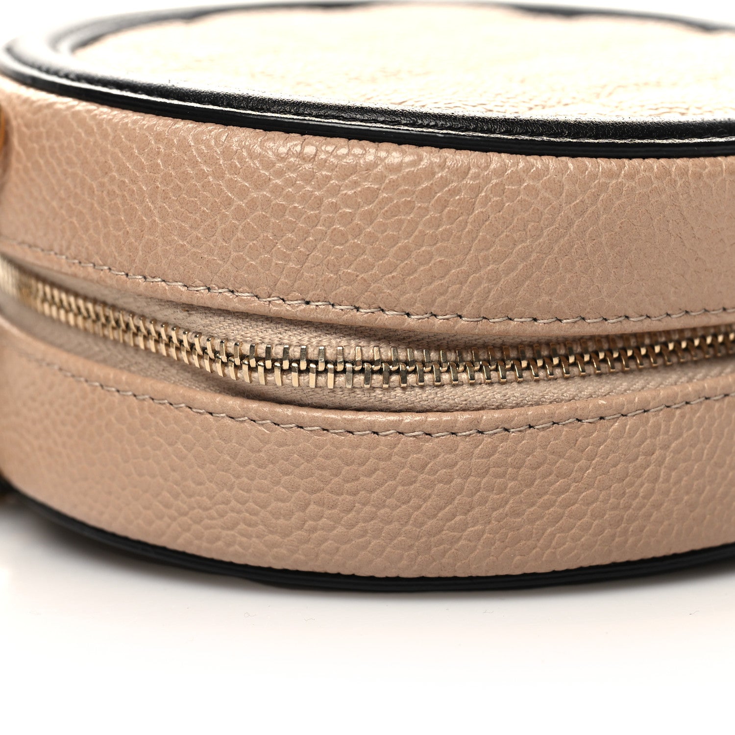Chanel Caviar Quilted Round Filigree Crossbody Beige Black 11 of 11