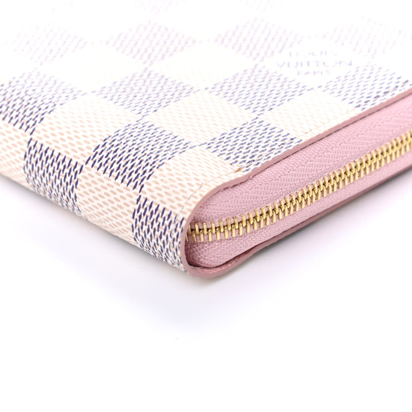 Damier Azur Zippy Coin Purse Rose Ballerine