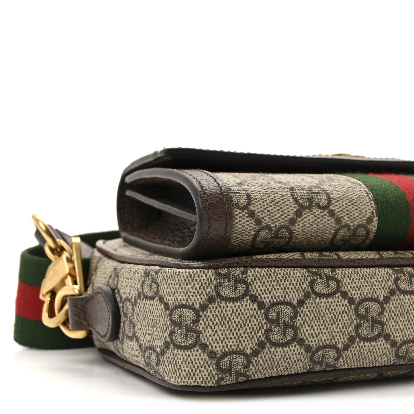 GG Supreme Monogram Web Mini Ophidia Bag Beige Ebony