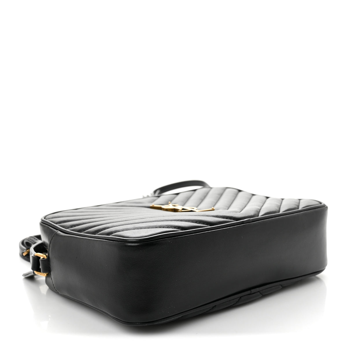 Calfskin Matelasse Monogram Lou Camera Bag Black