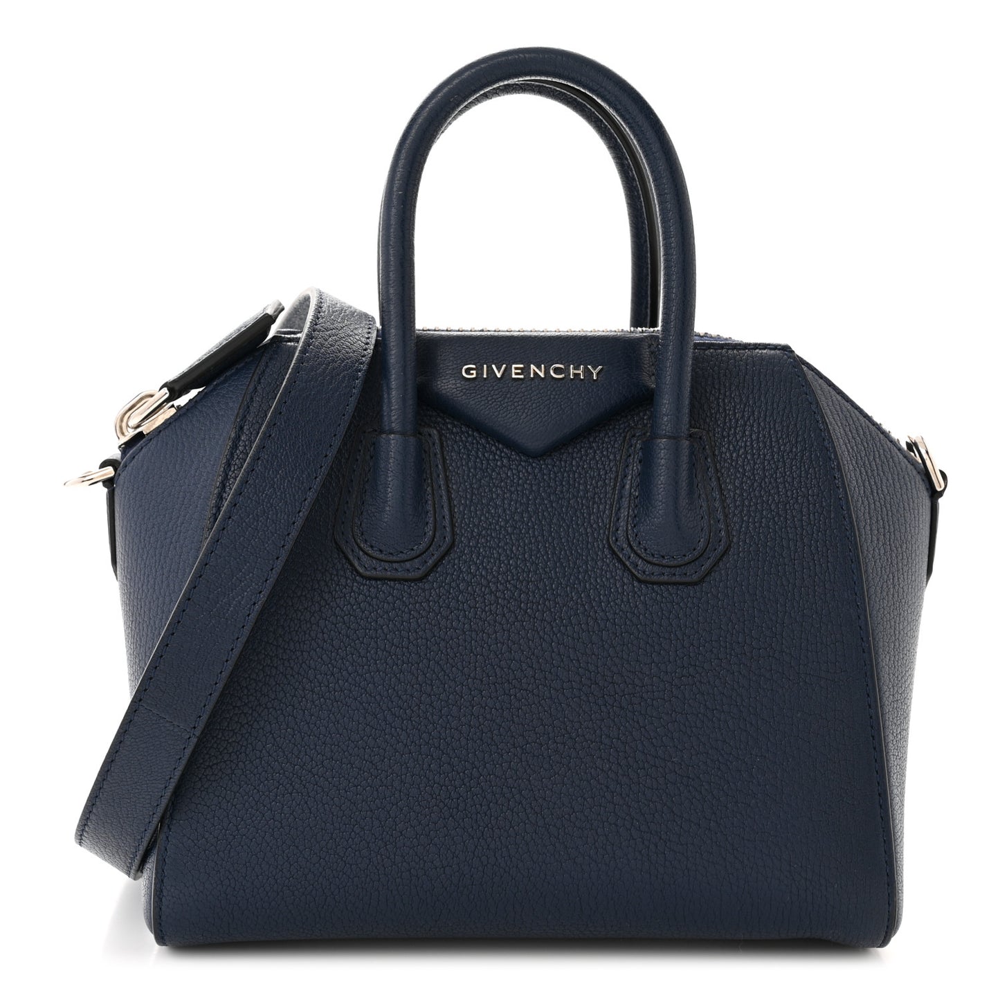 Sugar Goatskin Mini Antigona Night Blue