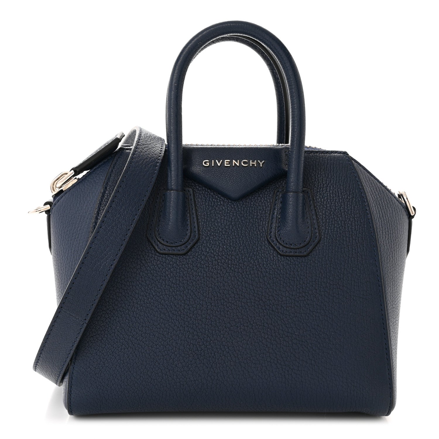 Givenchy Sugar Goatskin Mini Antigona Night Blue 1 of 10