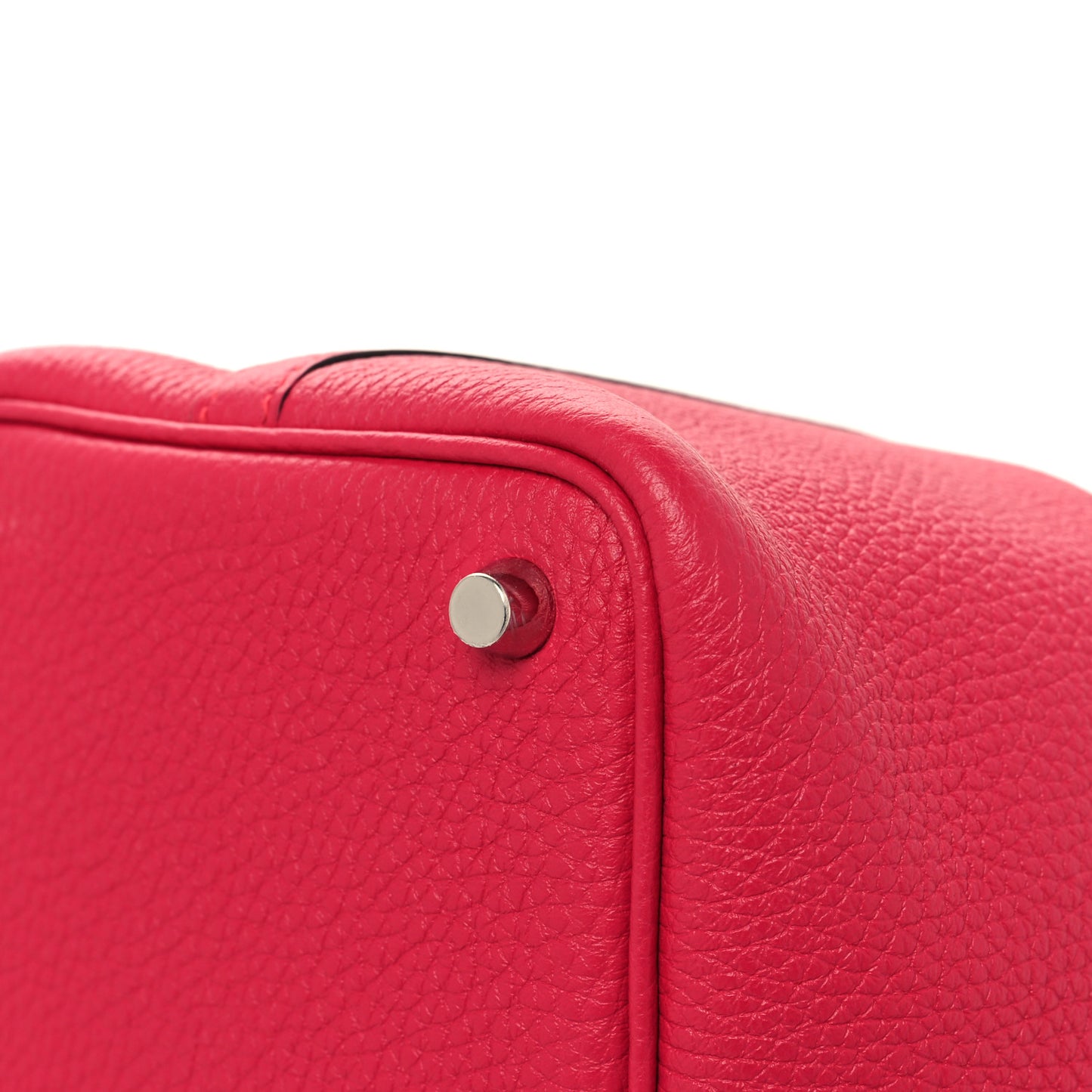 Taurillon Clemence Matte Alligator Picotin Lock Touch 18 PM Rose Mexico