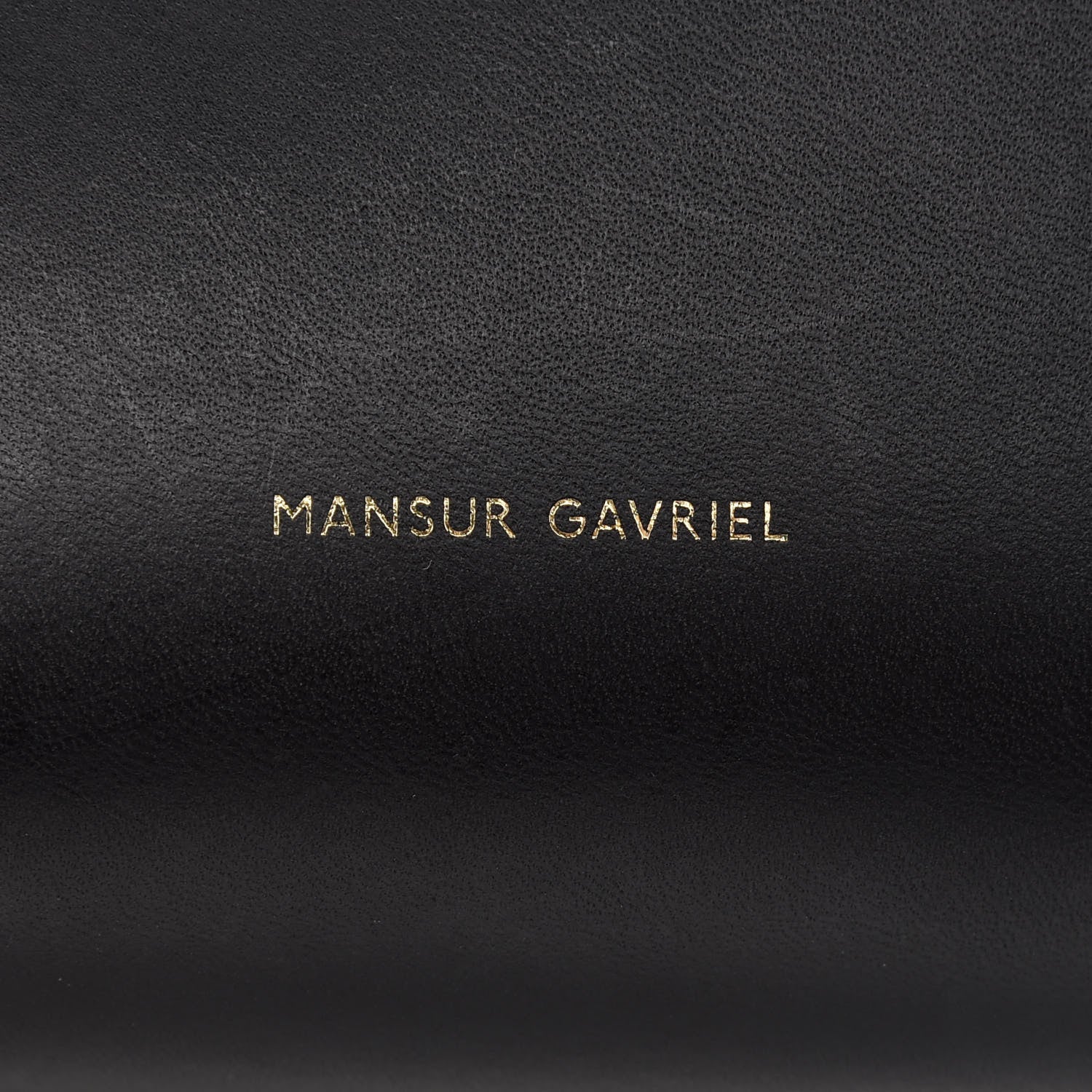 Mansur Gavriel Vegetable Tanned Calfskin Mini Bucket Bag Black Flamma 6 of 10