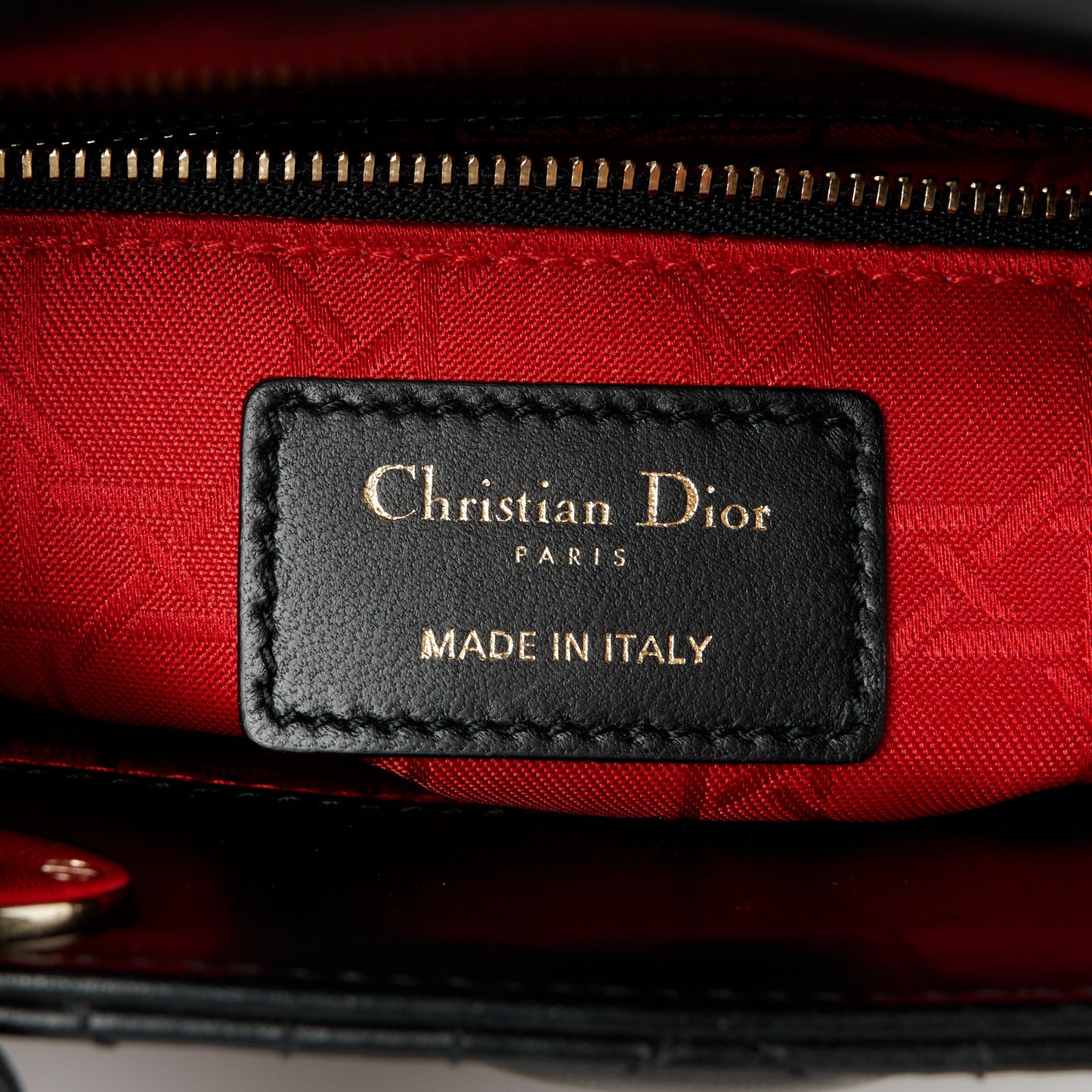 Lambskin Cannage Small My ABCDior Lady Dior Black