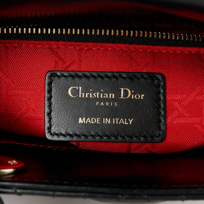 Christian Dior Lambskin Cannage Small My ABCDior Lady Dior Black 6 of 11