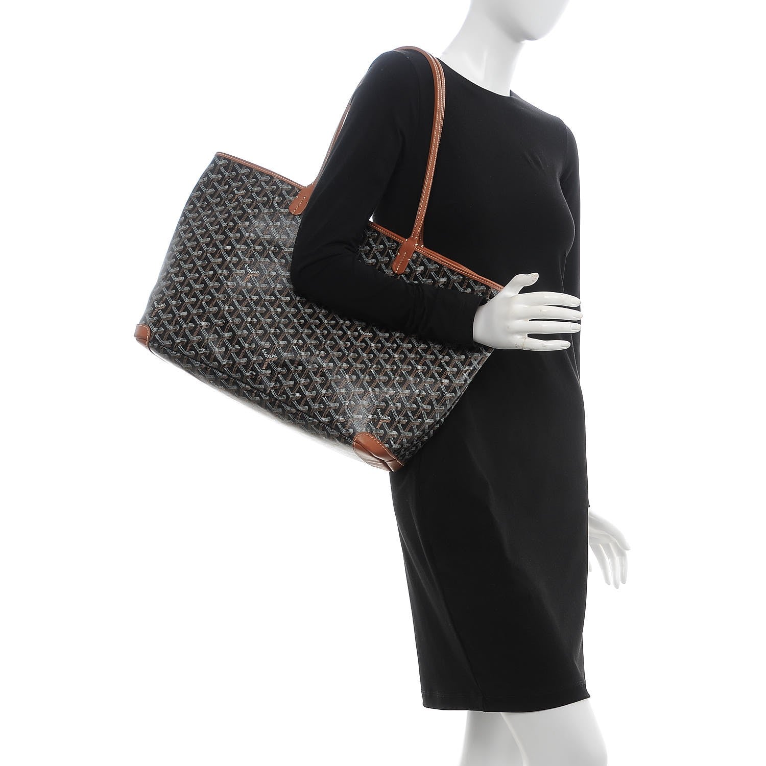 Goyard Goyardine Artois MM Black Gold 2 of 7