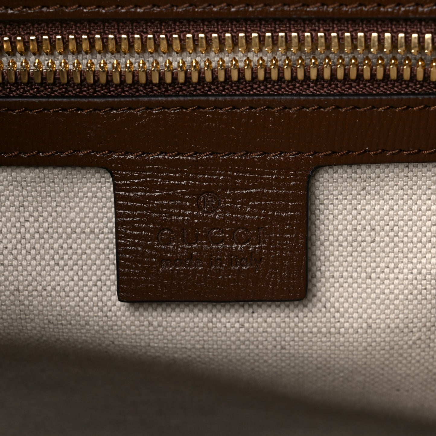 GG Supreme Monogram Calfskin Horsebit 1955 Single Buckle Backpack Beige Brown Sugar
