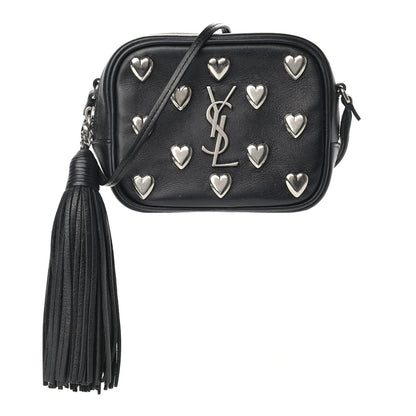 Saint Laurent Calfskin Heart Monogram Lou Camera Bag Black 1 of 12