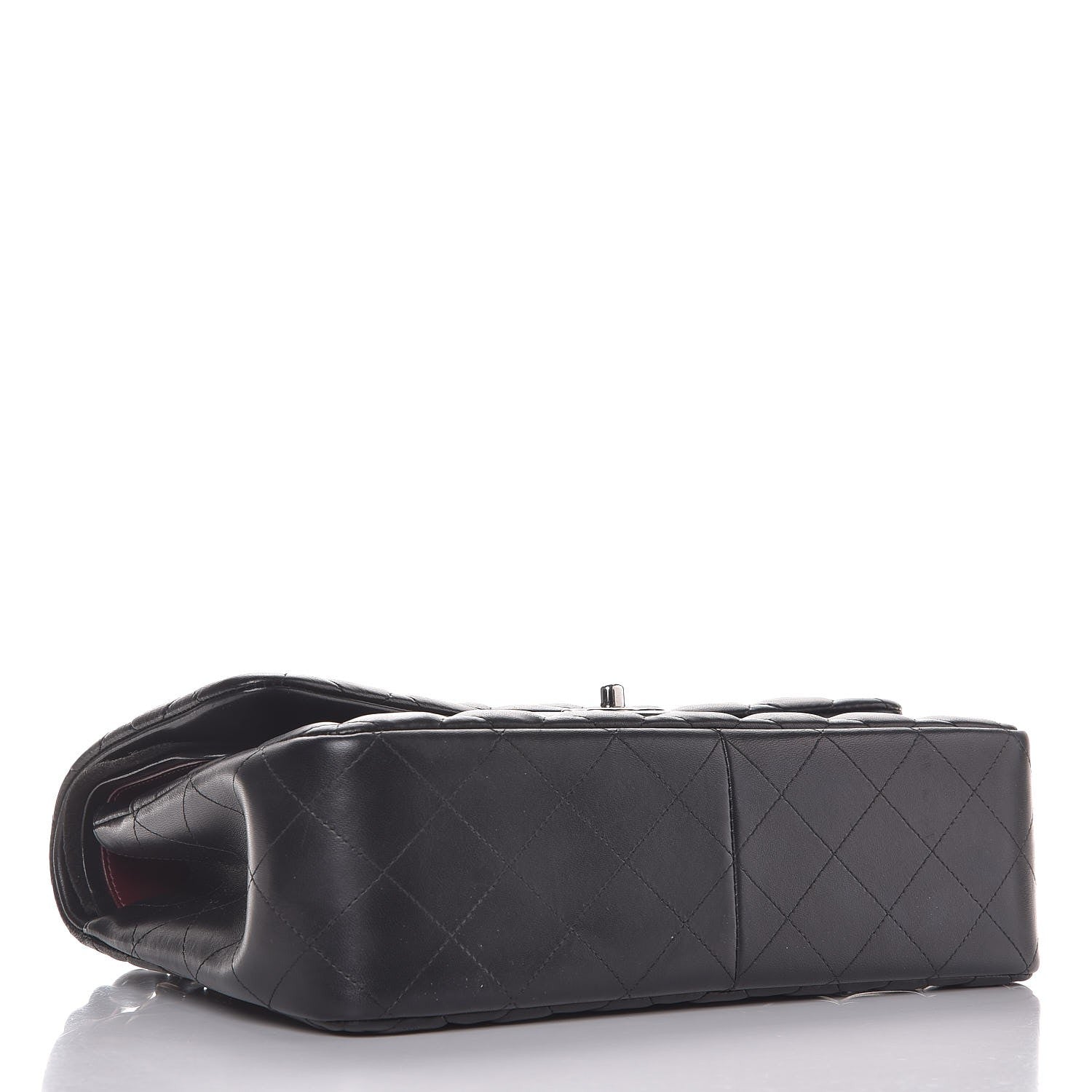 Chanel Lambskin Quilted Jumbo Double Flap Black 5 of 8