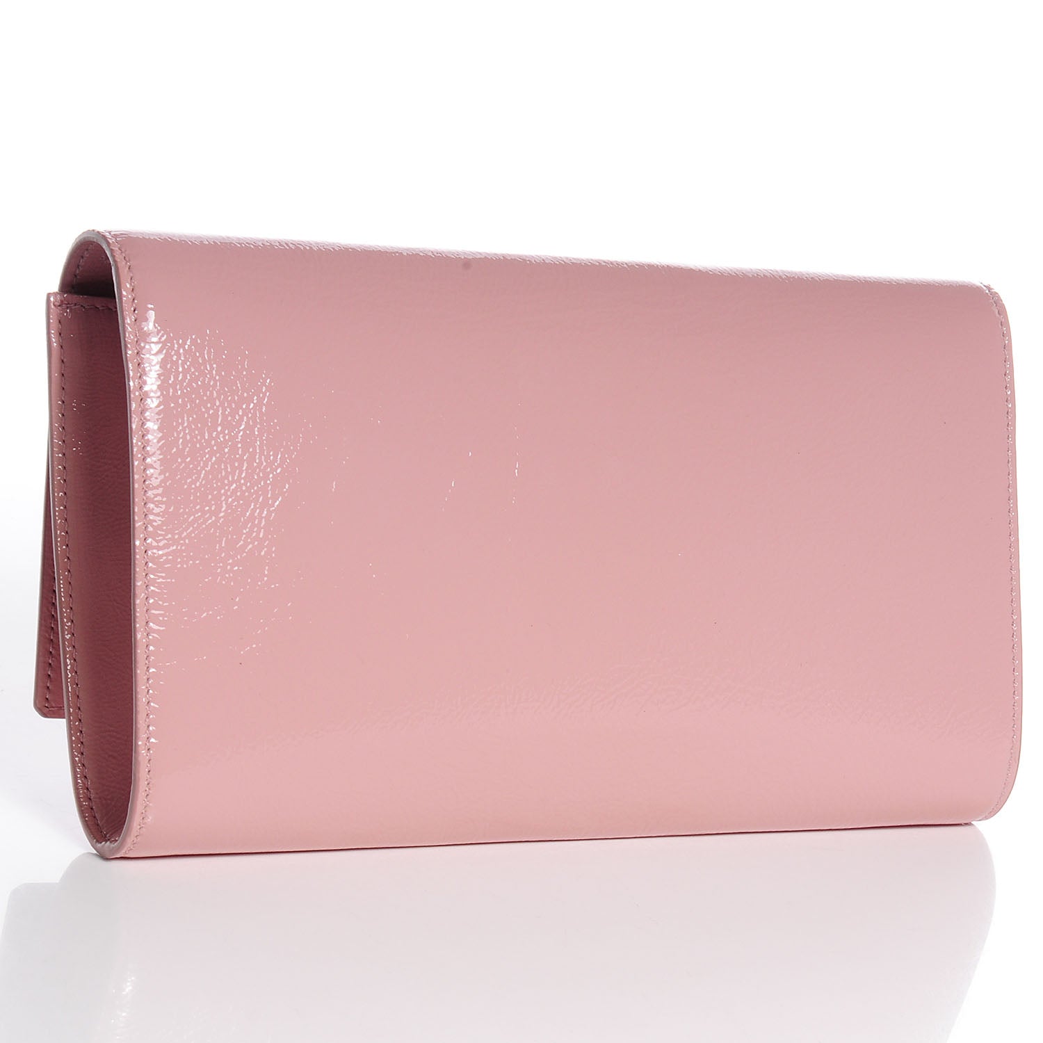 Saint Laurent Patent Belle De Jour Clutch Dragee 3 of 6