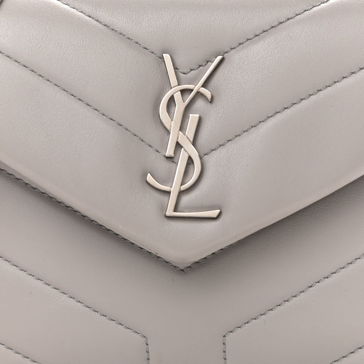 Calfskin Y Quilted Monogram Toy Loulou Satchel Granite