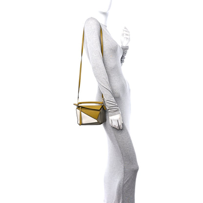 Loewe Calfskin Mini Puzzle Bag Ochre 2 of 11