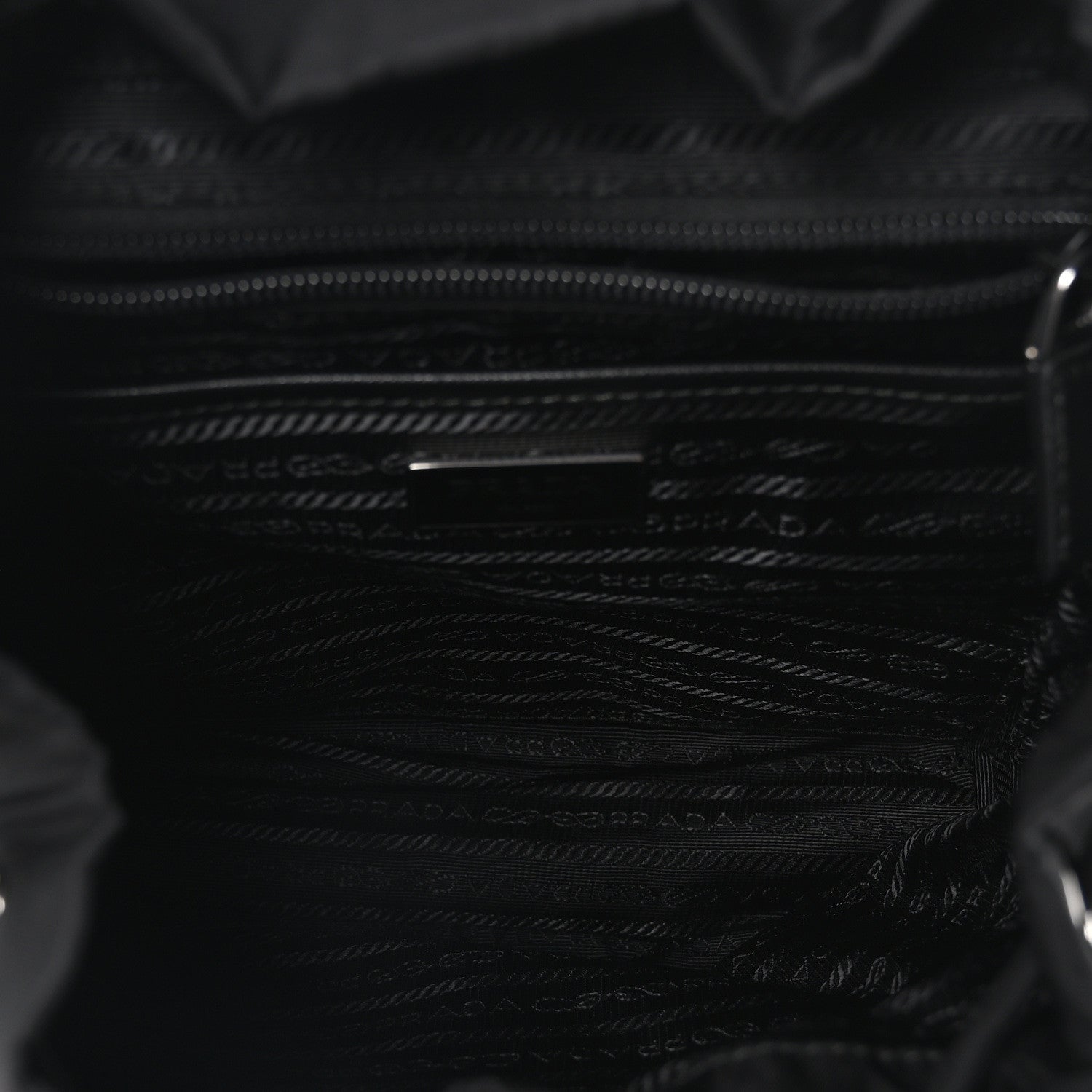 Prada Re-Nylon Vela Saffiano Small Backpack Black 5 of 9