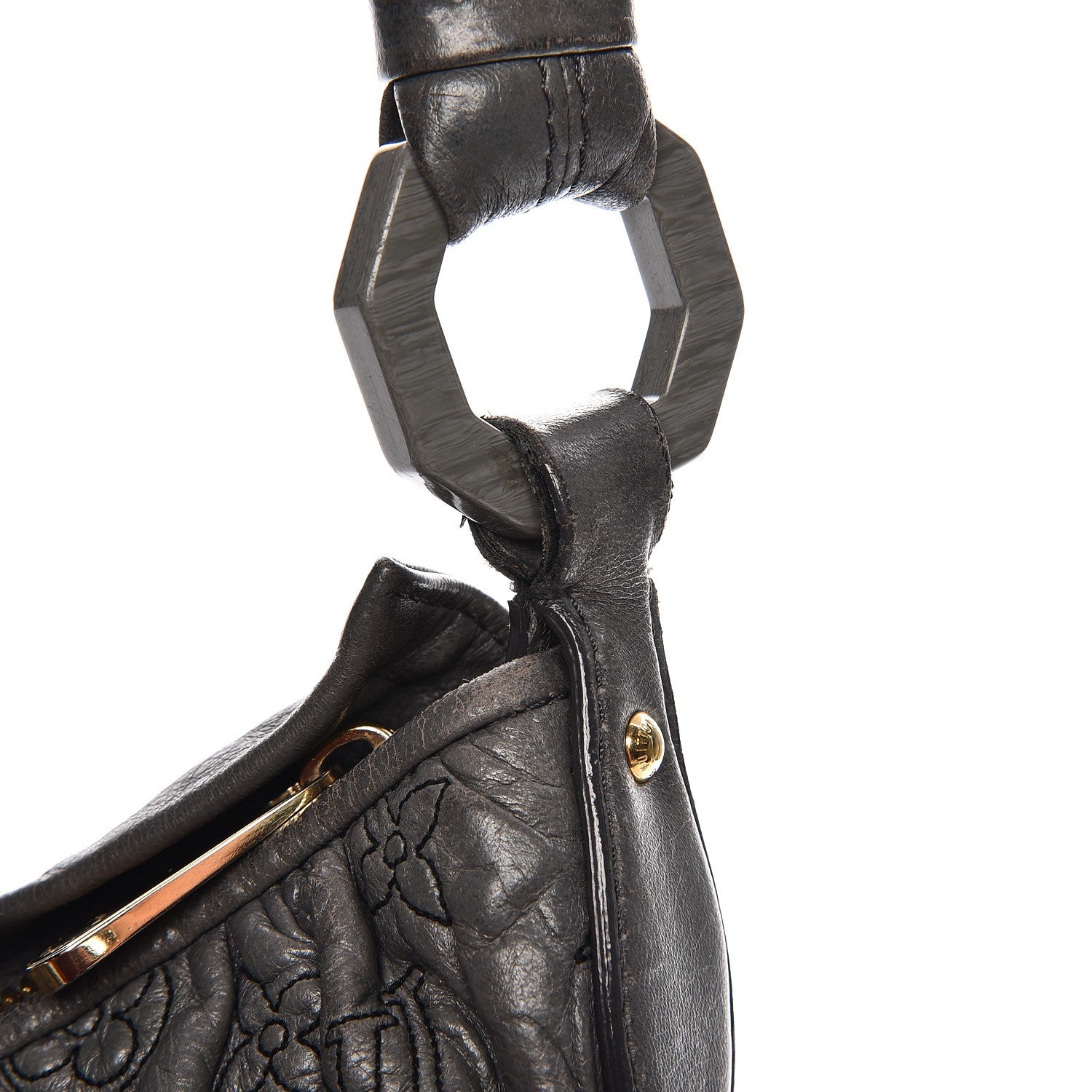 Louis Vuitton Lambskin Nimbus Olympe GM Anthracite 9 of 14