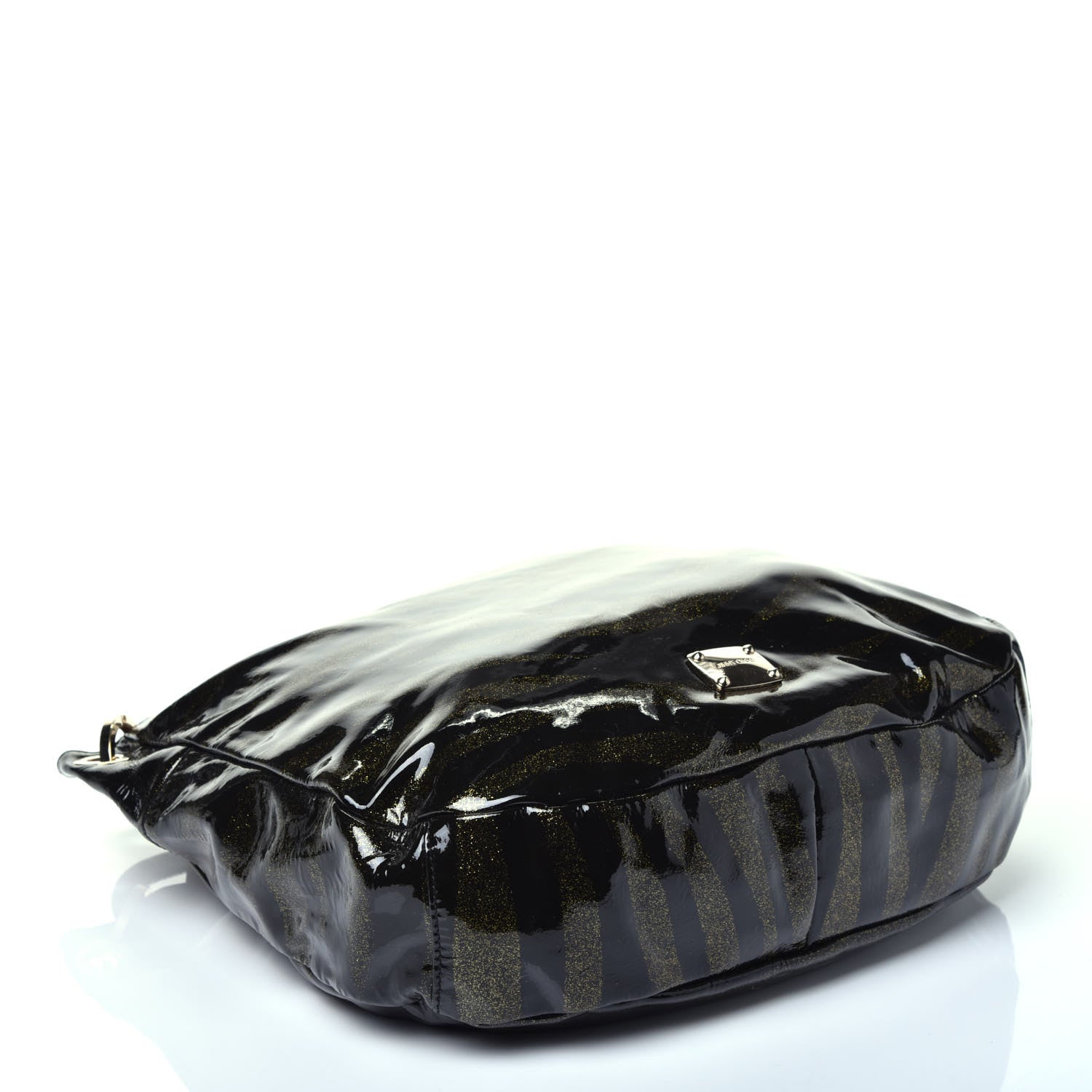 Jimmy Choo Patent Zebra Print Sky Hobo Black 4 of 8