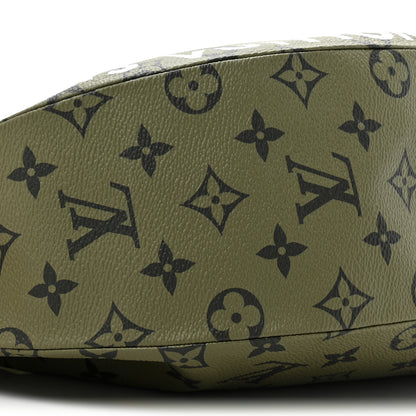 Louis Vuitton Monogram Hamac Bag Khaki Green Vermillion Red 9 of 9