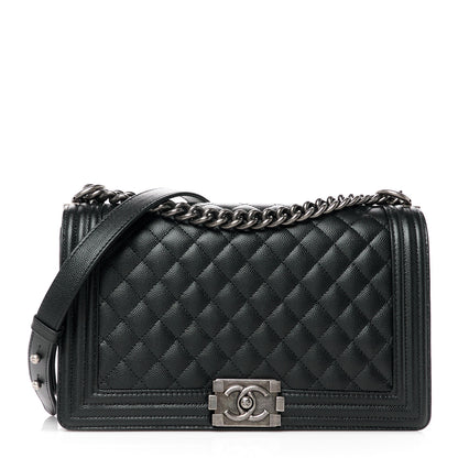 Chanel Caviar Quilted New Medium Boy Flap Black 1 of 10