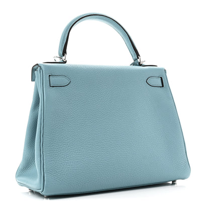 Hermes Taurillon Clemence Kelly Retourne 28 Turquoise 3 of 10