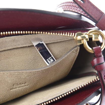 Chloe Calfskin Suede Small Pixie Bag Sienna Red 9 of 10