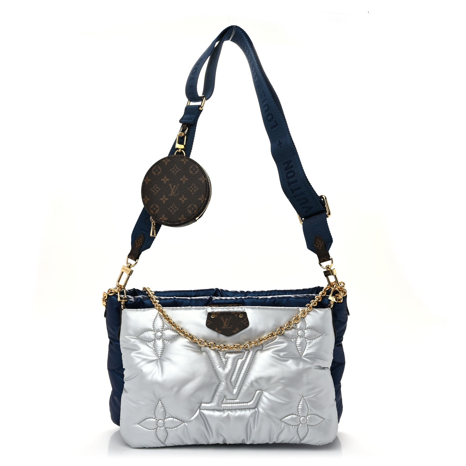 Louis Vuitton Econyl Monogram Pillow Maxi Multi Pochette Accessories Navy Silver 1 of 10