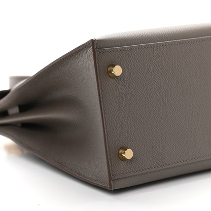 Hermes Epsom Kelly Sellier 28 Etain 9 of 11