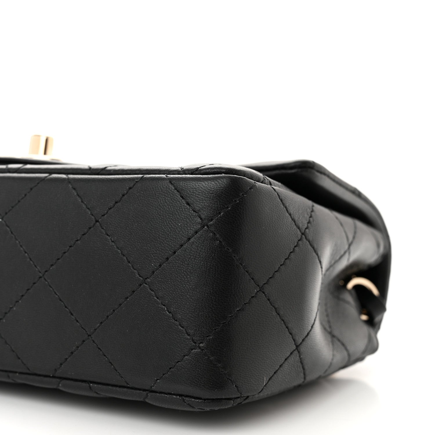 Chanel Lambskin Quilted Mini Rectangular Flap Black 10 of 11