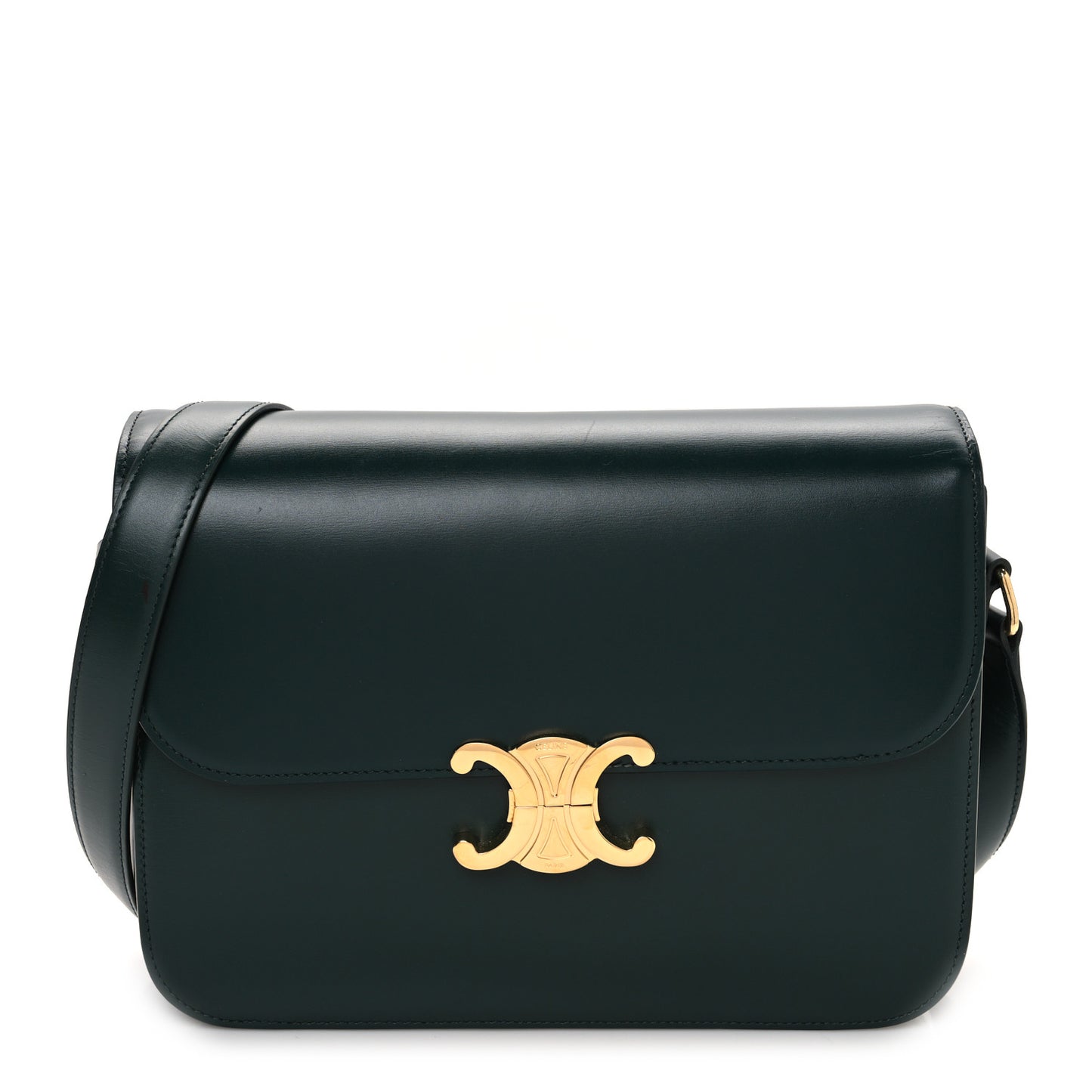 Shiny Calfskin Medium Triomphe Amazone