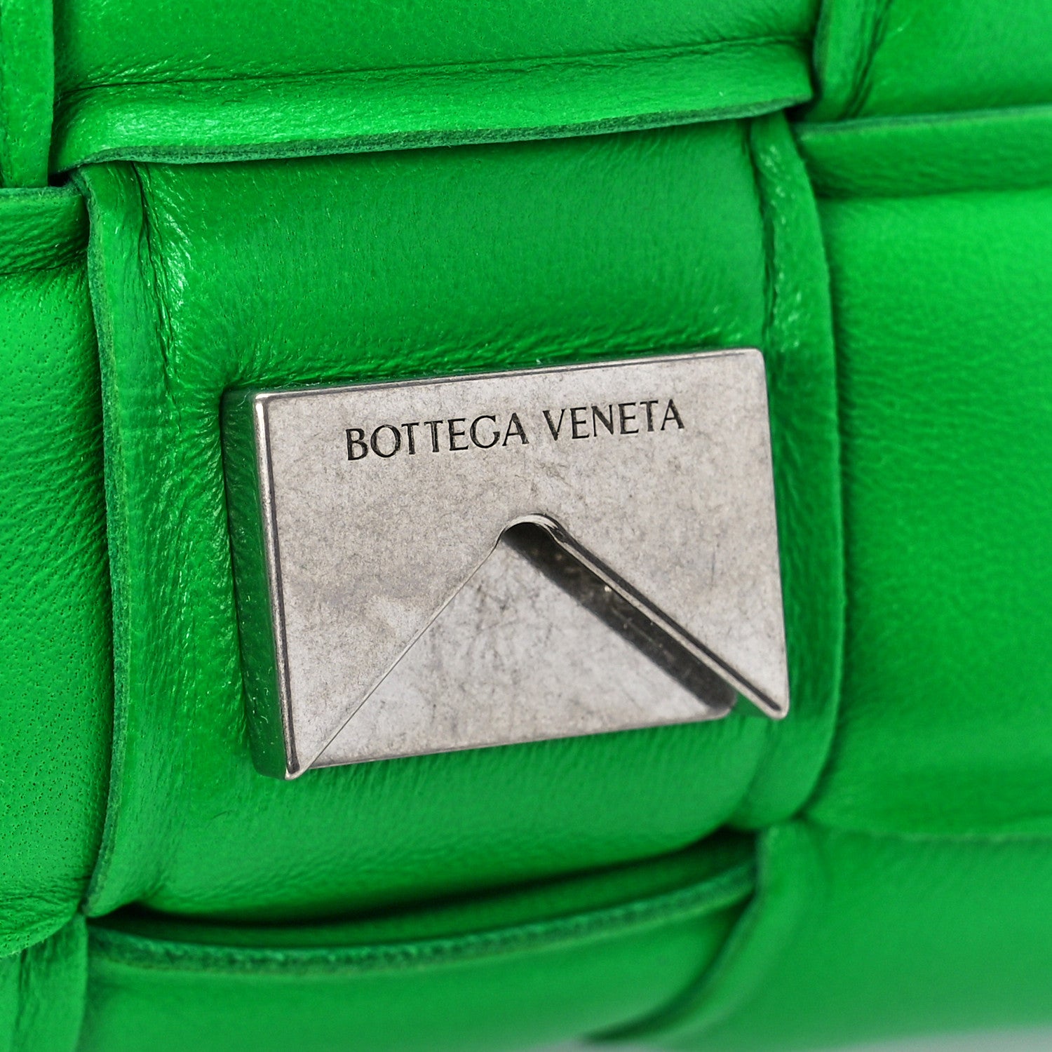 Bottega Veneta Nappa Maxi Intreccio Small Padded Cassette Crossbody Bag Grass 9 of 13