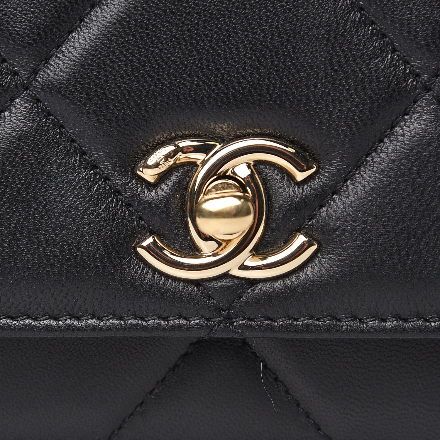 Chanel Lambskin Quilted Trendy CC Wallet On Chain WOC Black 9 of 15