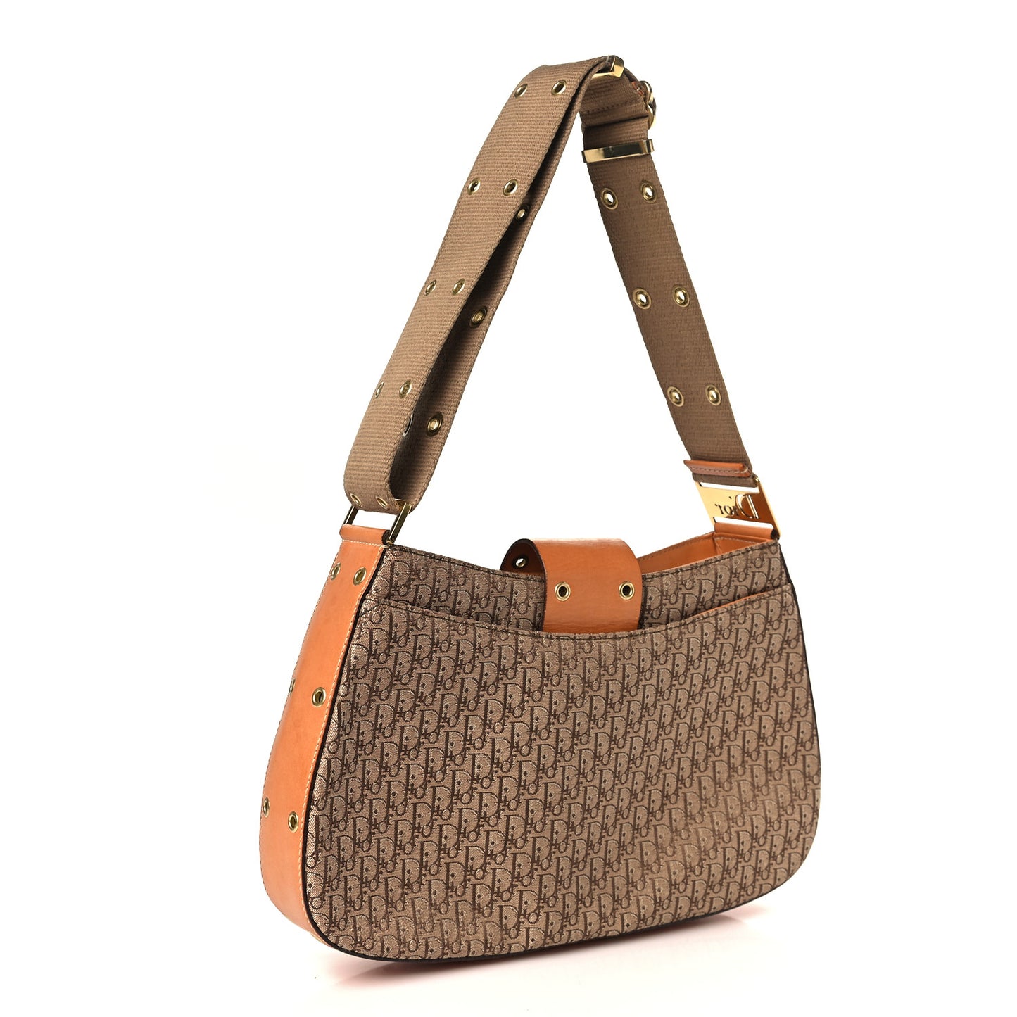 Calfskin Monogram Street Chic Large Columbus Ave Beige