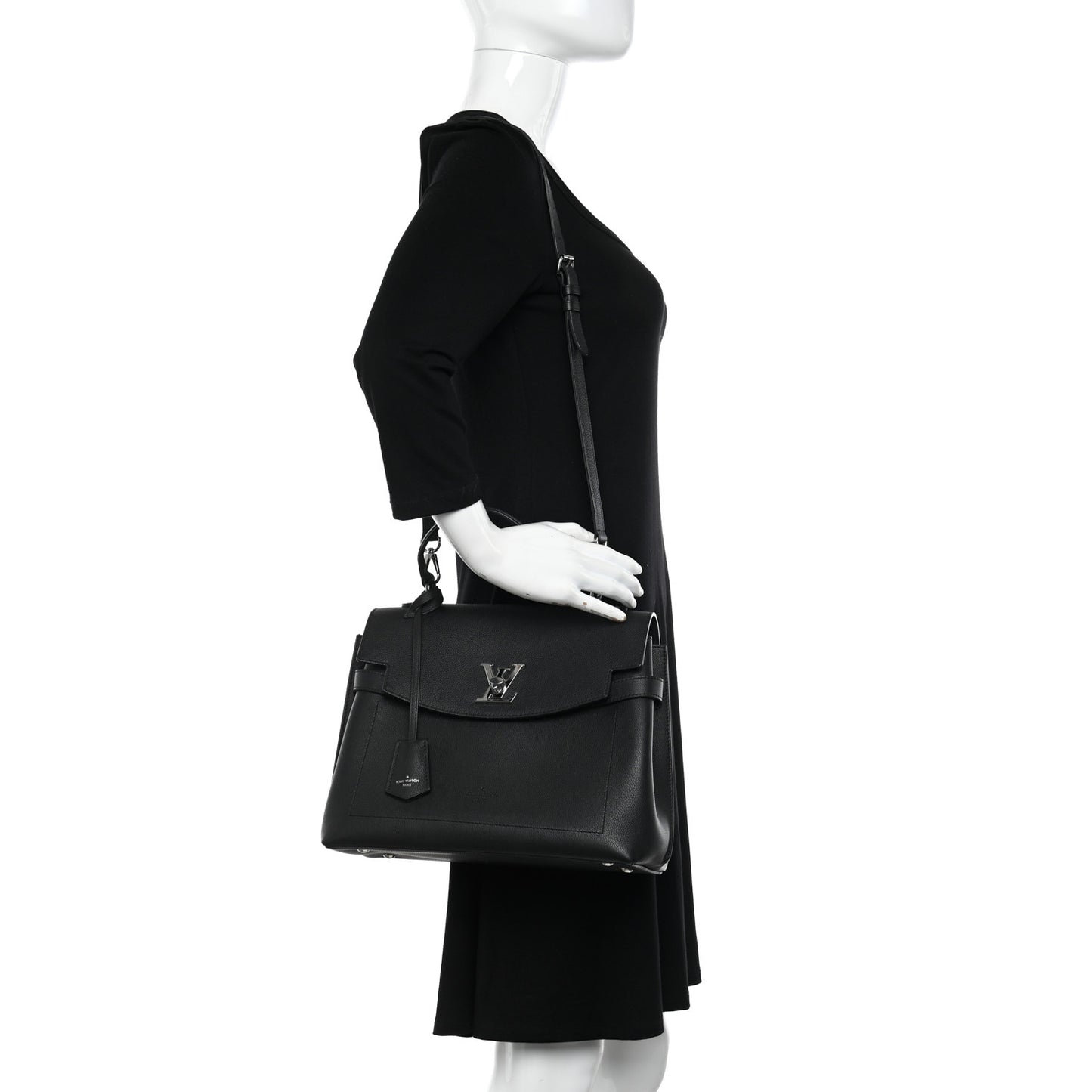 Calfskin Lockme Ever Black
