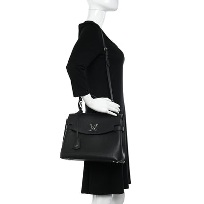 Louis Vuitton Calfskin Lockme Ever Black 2 of 9