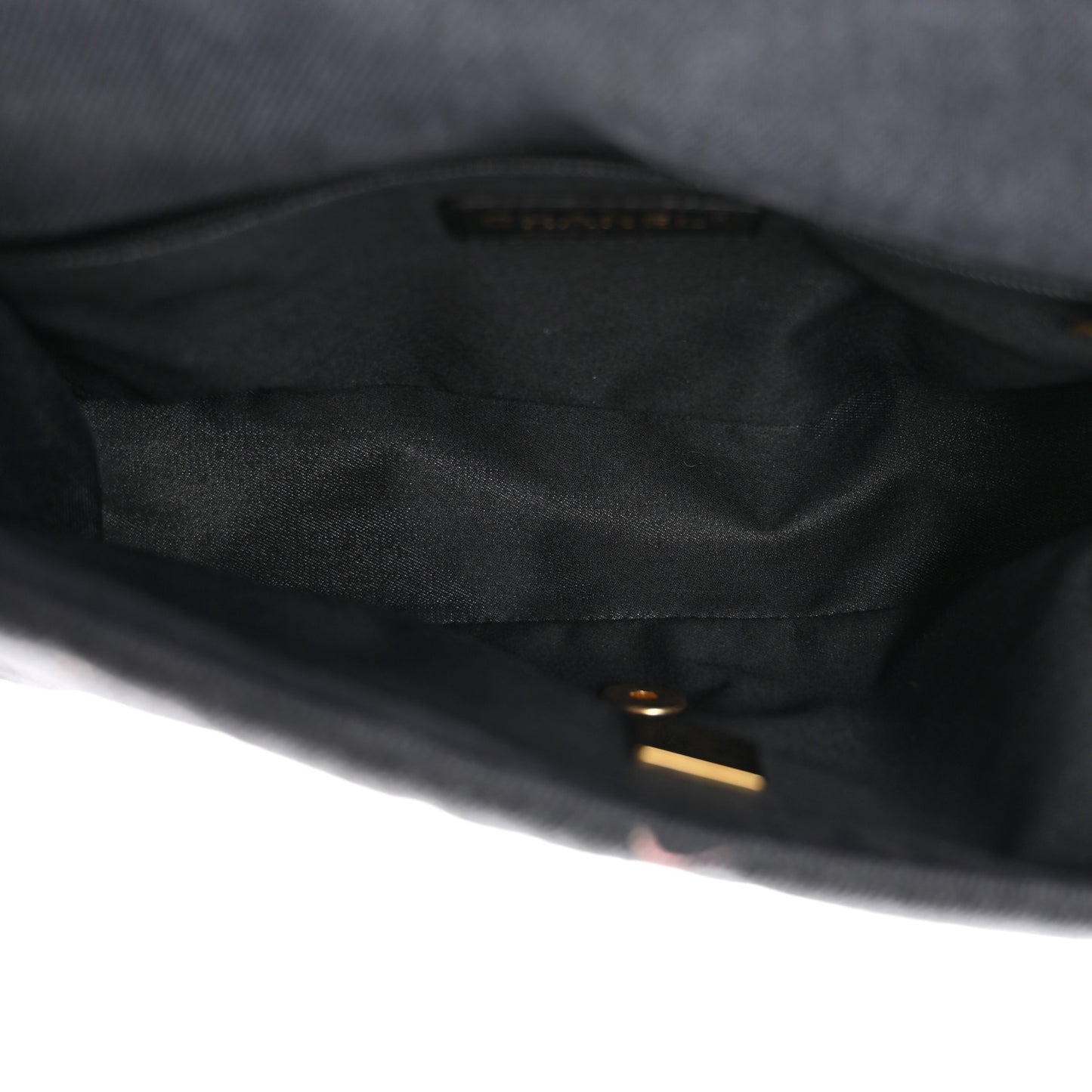Denim Quilted Denim Mood Large Flap Black Multicolor
