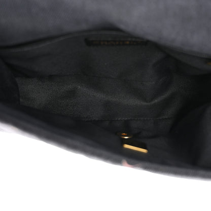 Chanel Denim Quilted Denim Mood Large Flap Black Multicolor 5 of 12