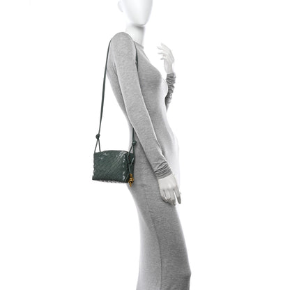 Bottega Veneta Polished Nappa Intrecciato Knot Mini Loop Camera Bag Aloe 3 of 9