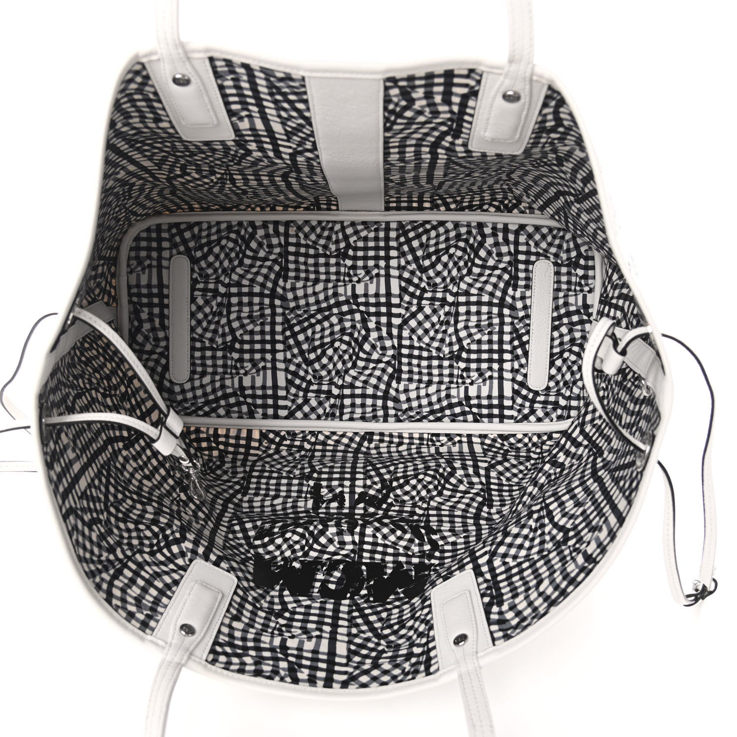 MCM Visetos Large Liz Reversible Shopper Tote White 8 of 16