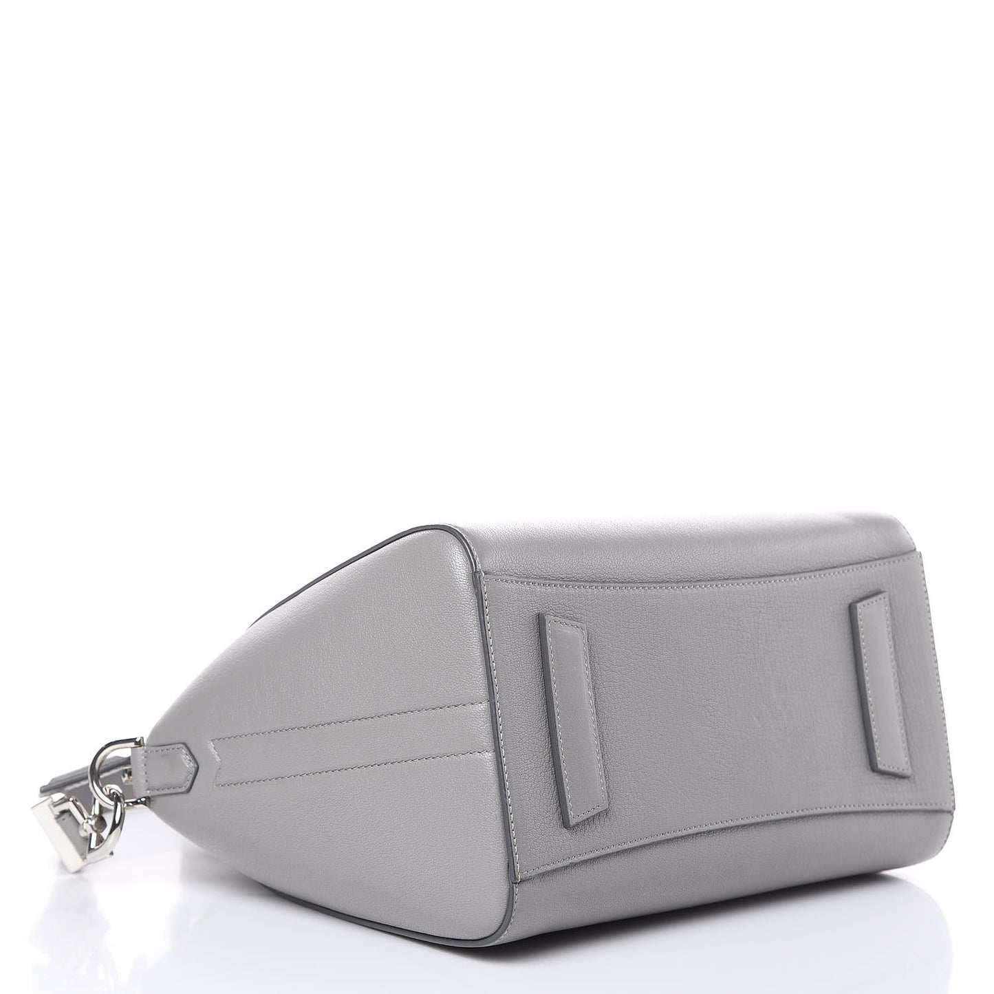 Sugar Goatskin Small Antigona Pearl Grey